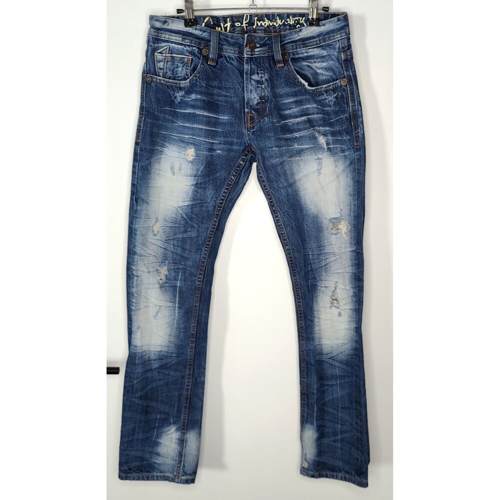 Cult of Individuality Jeans Japanese Selvedge Denim Rebel Straight Size 30x34